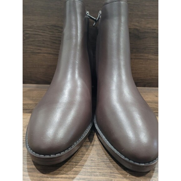 Calvin Klein Women's Deandre Slip-On Casual Booties Dark Brown 9M New - Picture 8 of 10